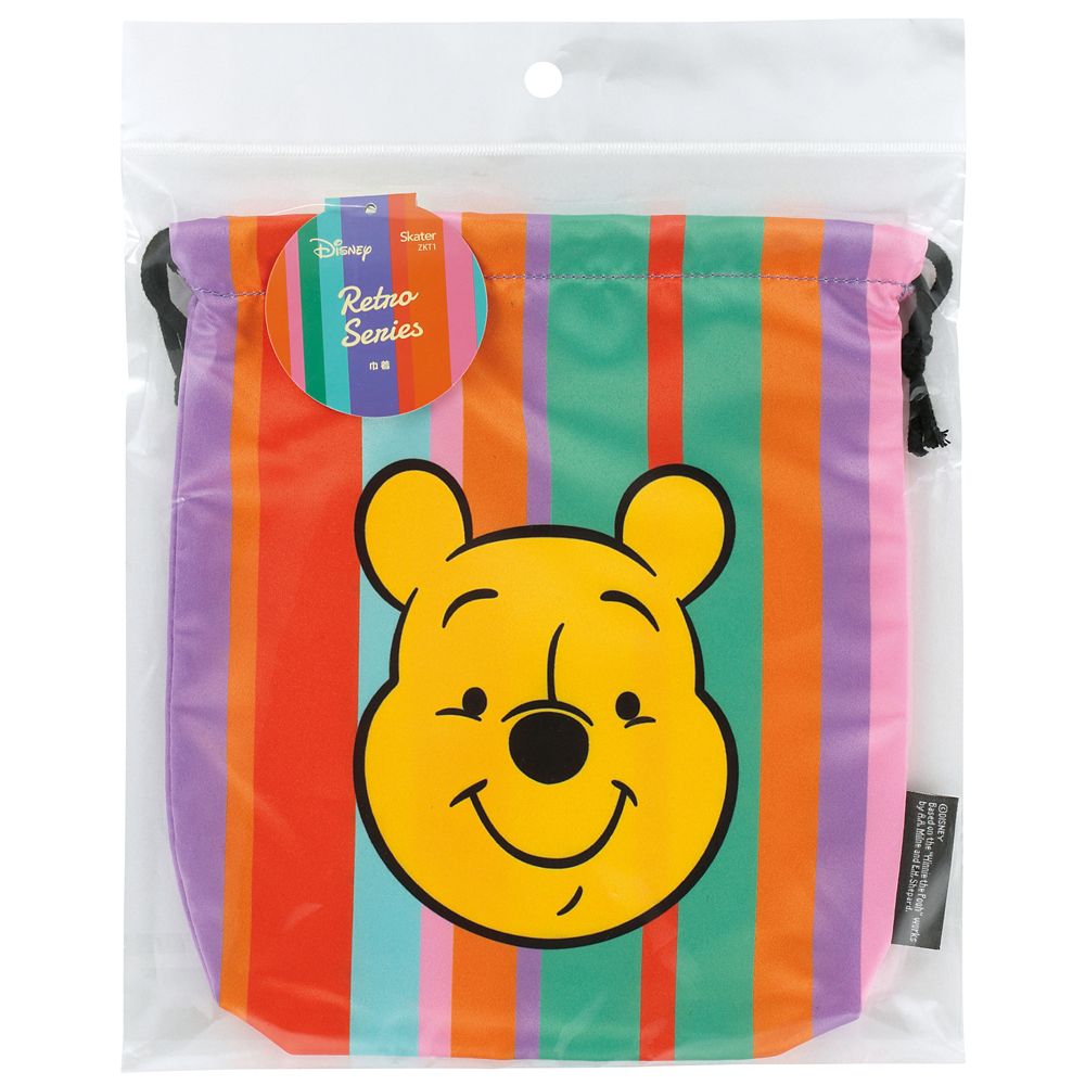 スケーター　巾着  レトロ／プーさん／ZKT1_611865