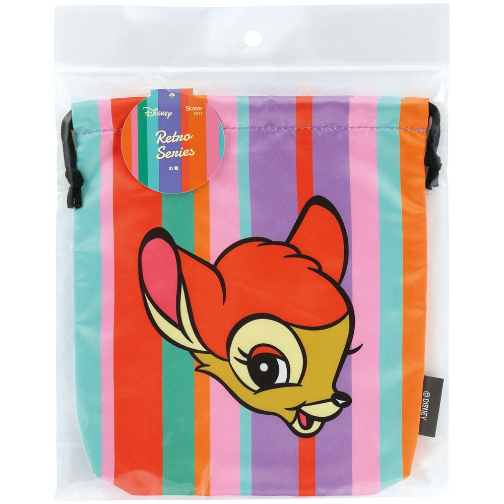 スケーター　巾着  レトロ／バンビ／ZKT1_611889