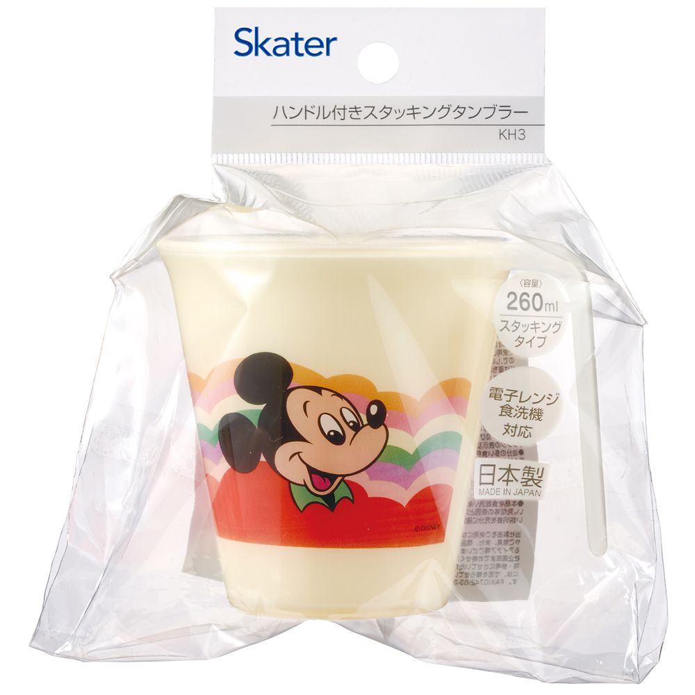 スケーター　ハンドル付スタッキングタンブラー  レトロ／ミッキー／KH3_612589