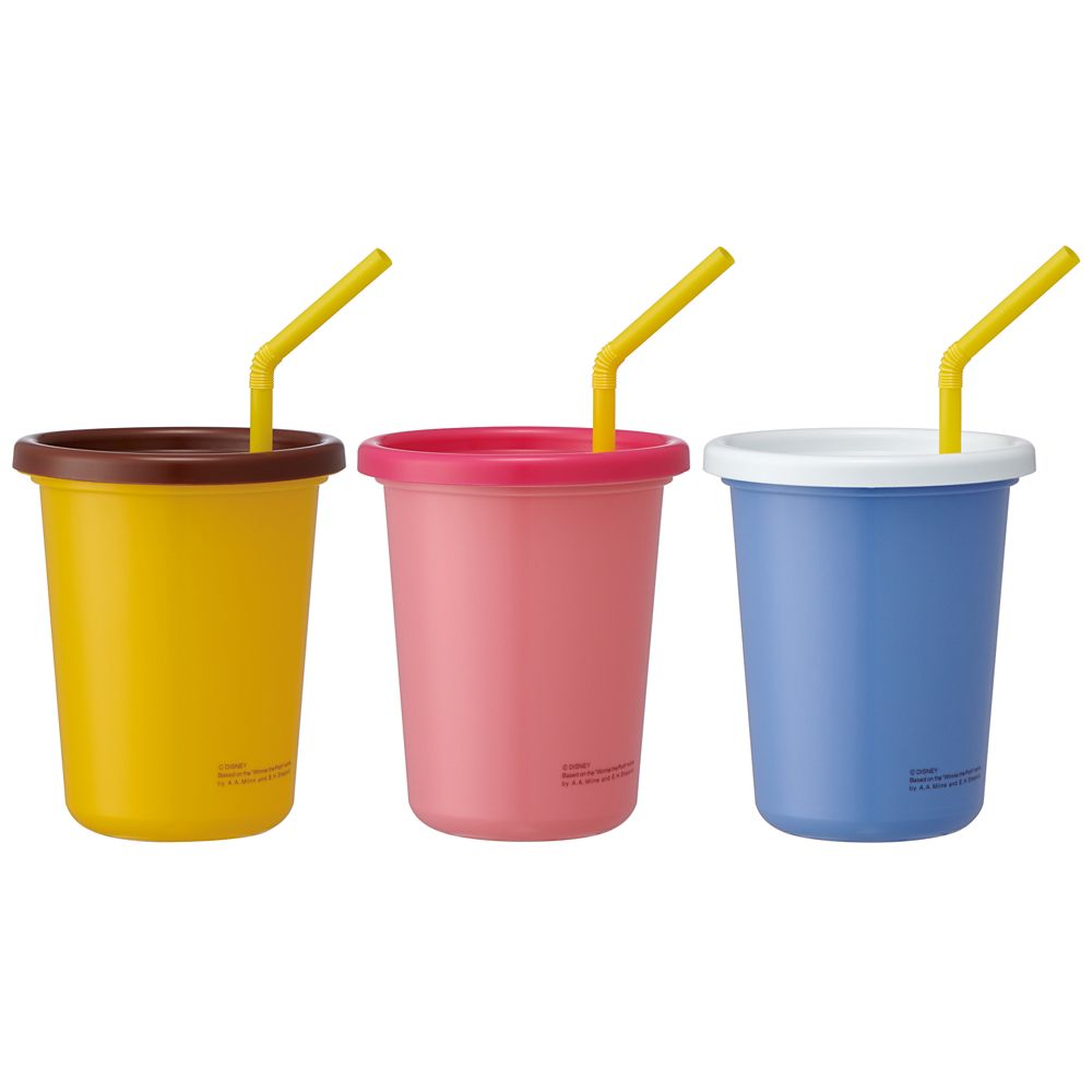 スケーター　ストロー付タンブラー３個  カナヘイ／プーさん／SIH3ST_614446