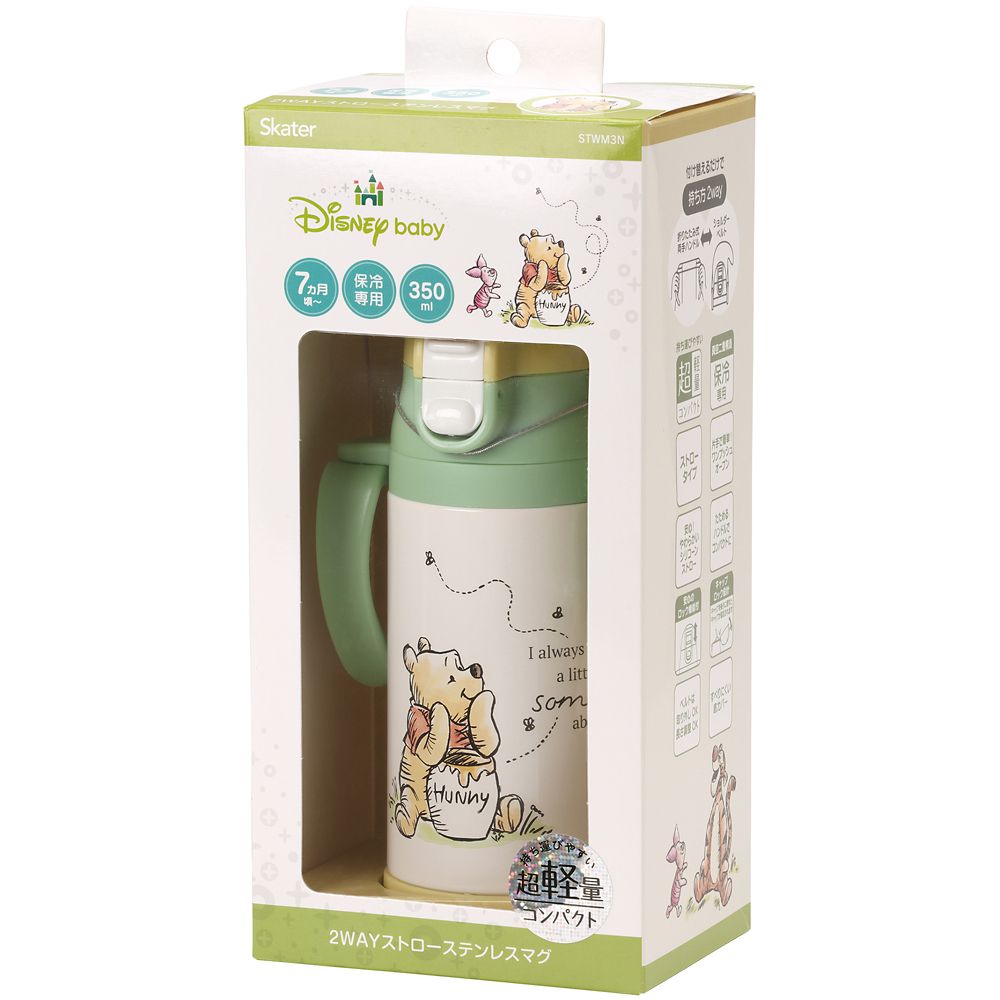 スケーター　超軽量ストローステンマグ  プーさん／ピクニック／STWM3N_615078