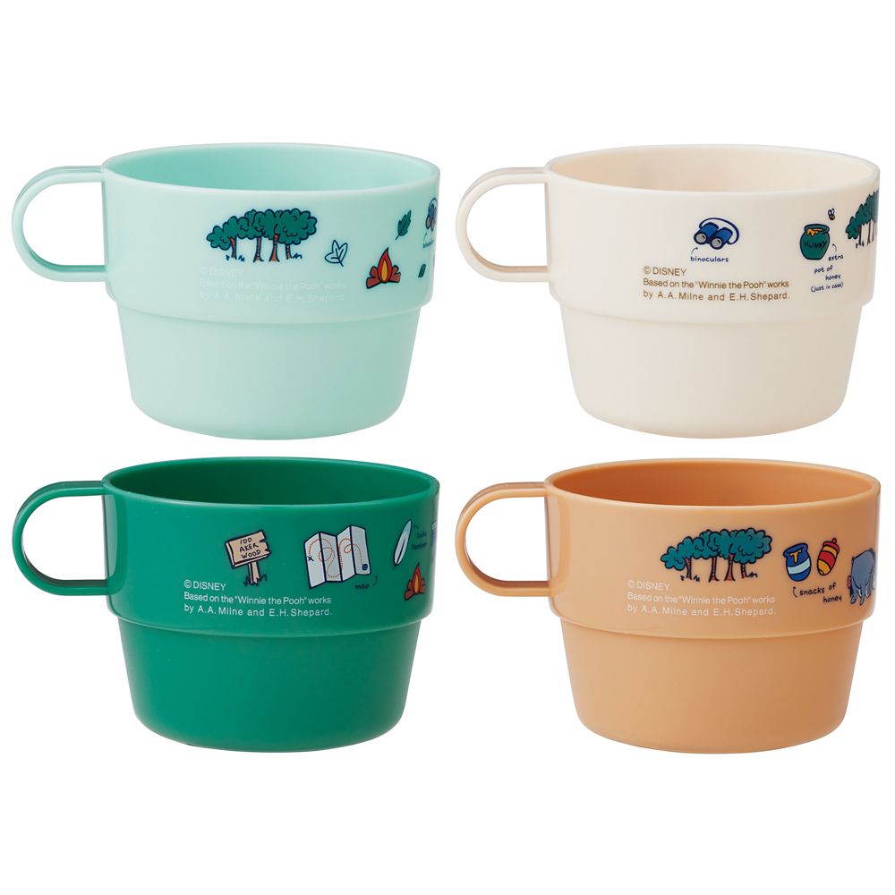 スケーター　ケース付スタッキングコップ  プーさん／アウトドア／KS32S_615818