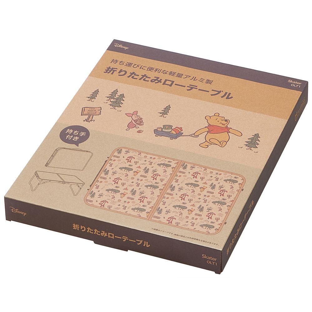 スケーター　折りたたみローテーブル  プーさん／アウトドア／OLT1_615832
