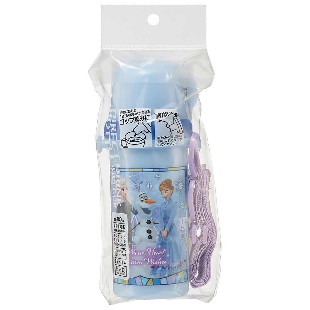スケーター　直飲みコップ付きプラ水筒  アナと雪の女王２３／PSB5KD_622892