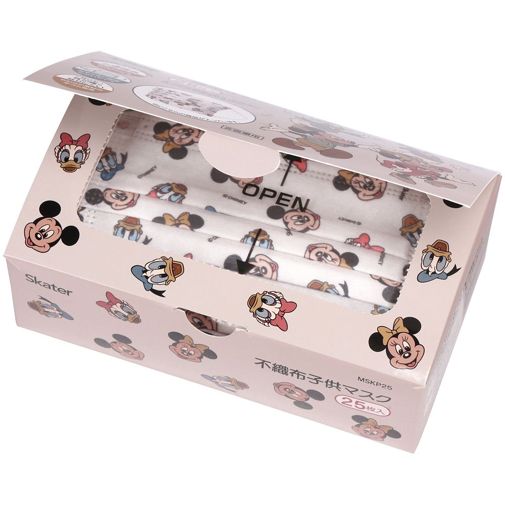 スケーター　不織布子供マスク（２５枚入）  ミッキー＆フレンズ／MSKP25_626067