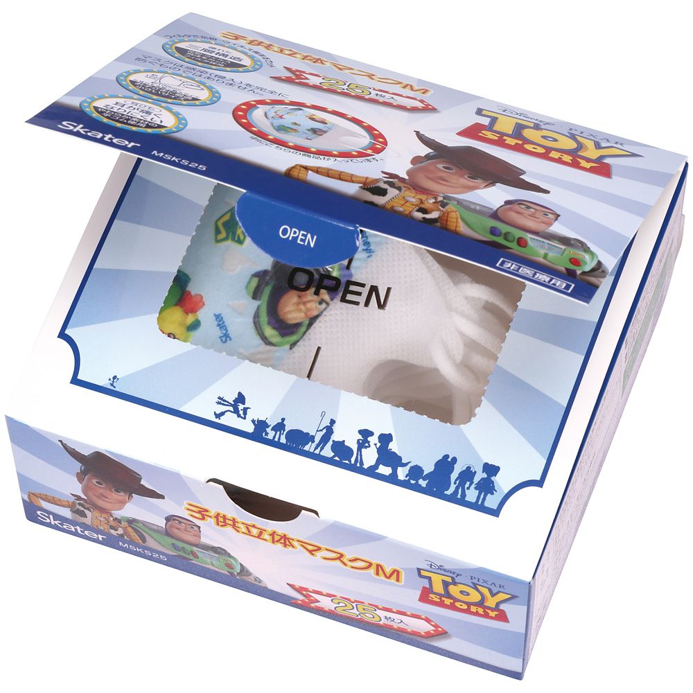 スケーター　子供立体マスク（２５枚入り）  トイ・ストーリー／MSKS25_626111