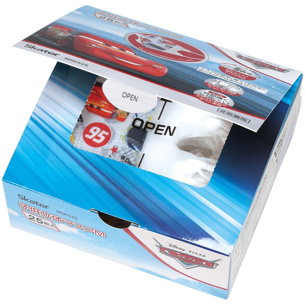 スケーター　子供立体マスク（２５枚入り）  カーズ／MSKS25_626128