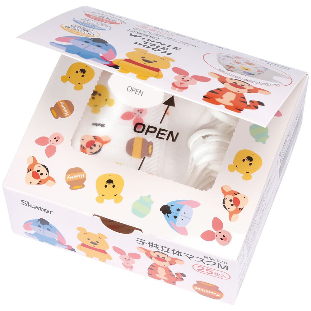 スケーター　子供立体マスク（２５枚入り）  くまのプーさん／MSKS25_626159
