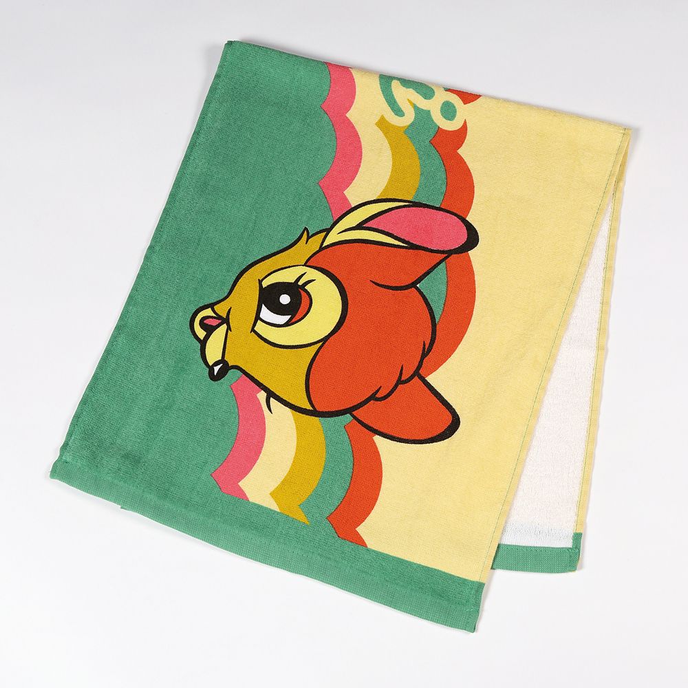 スケーター　フェイスタオル  レトロ　バンビ／TOF80_637438