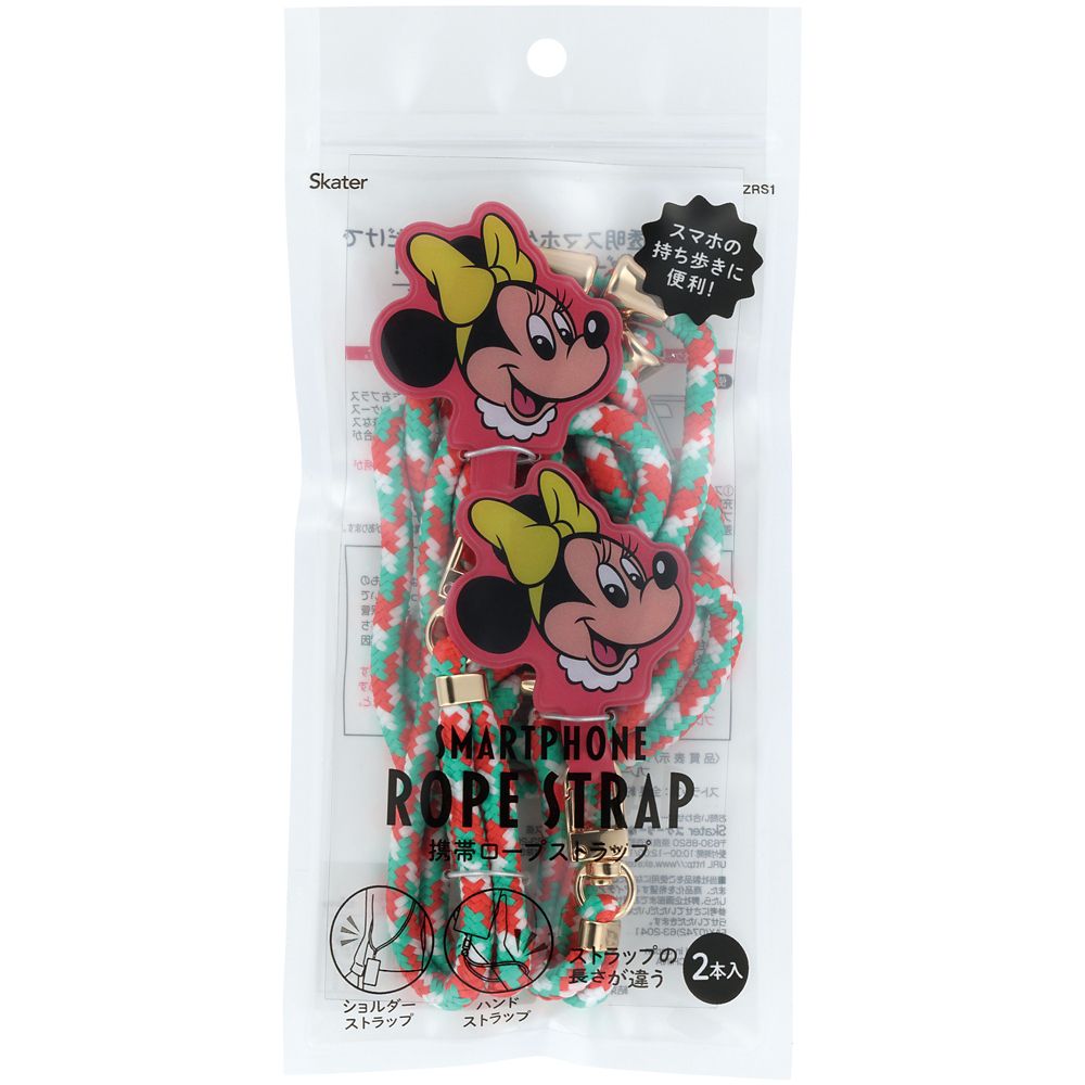 スケーター　携帯ロープストラップ  レトロ　ミニー／ZRS1_638657