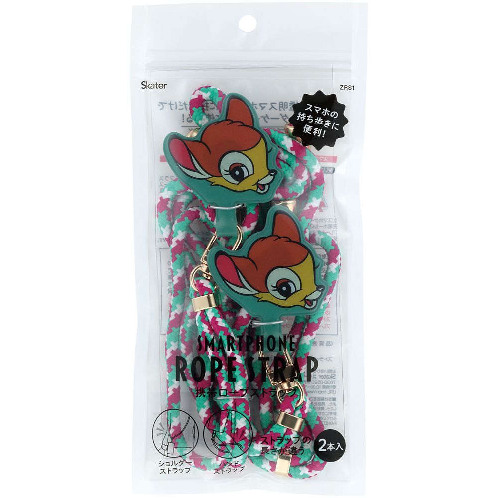 スケーター　携帯ロープストラップ  レトロ　バンビ／ZRS1_638695