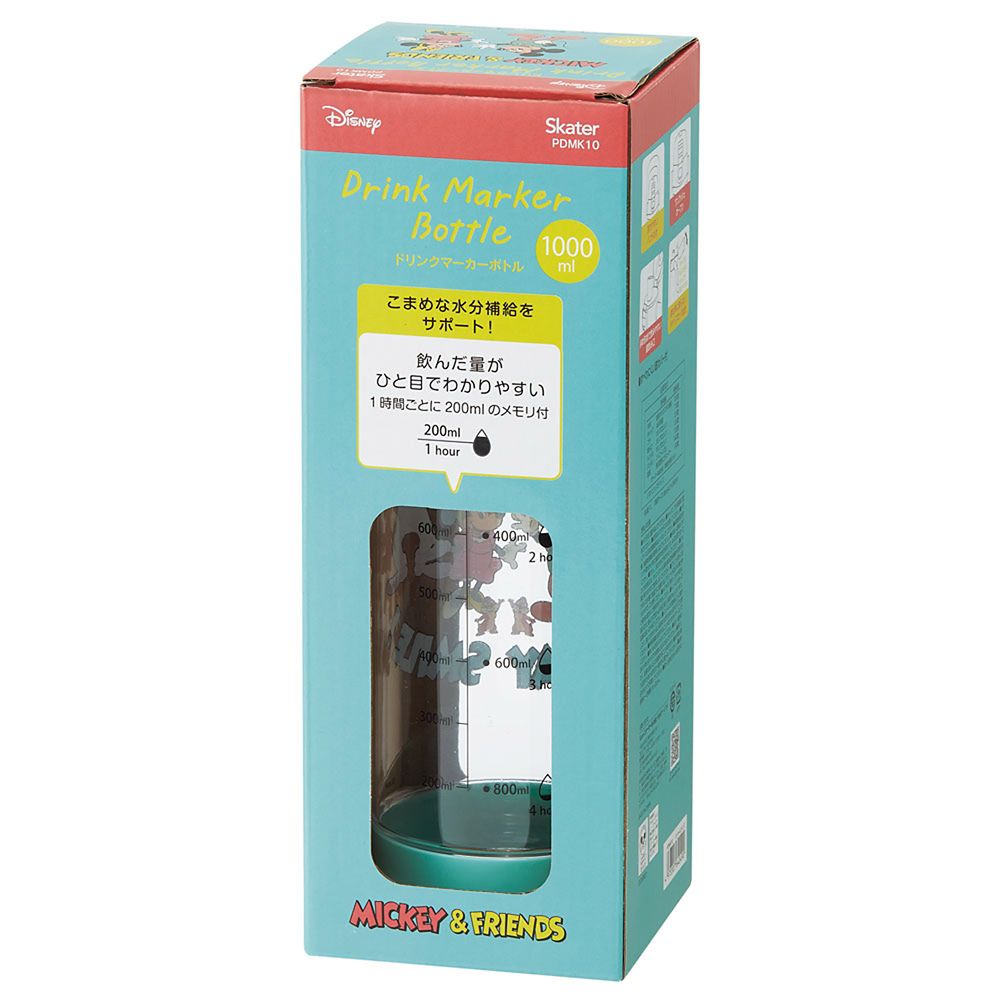 スケーター　ドリンクマーカーボトル１Ｌ  ミッキーマウス／PDMK10_640490