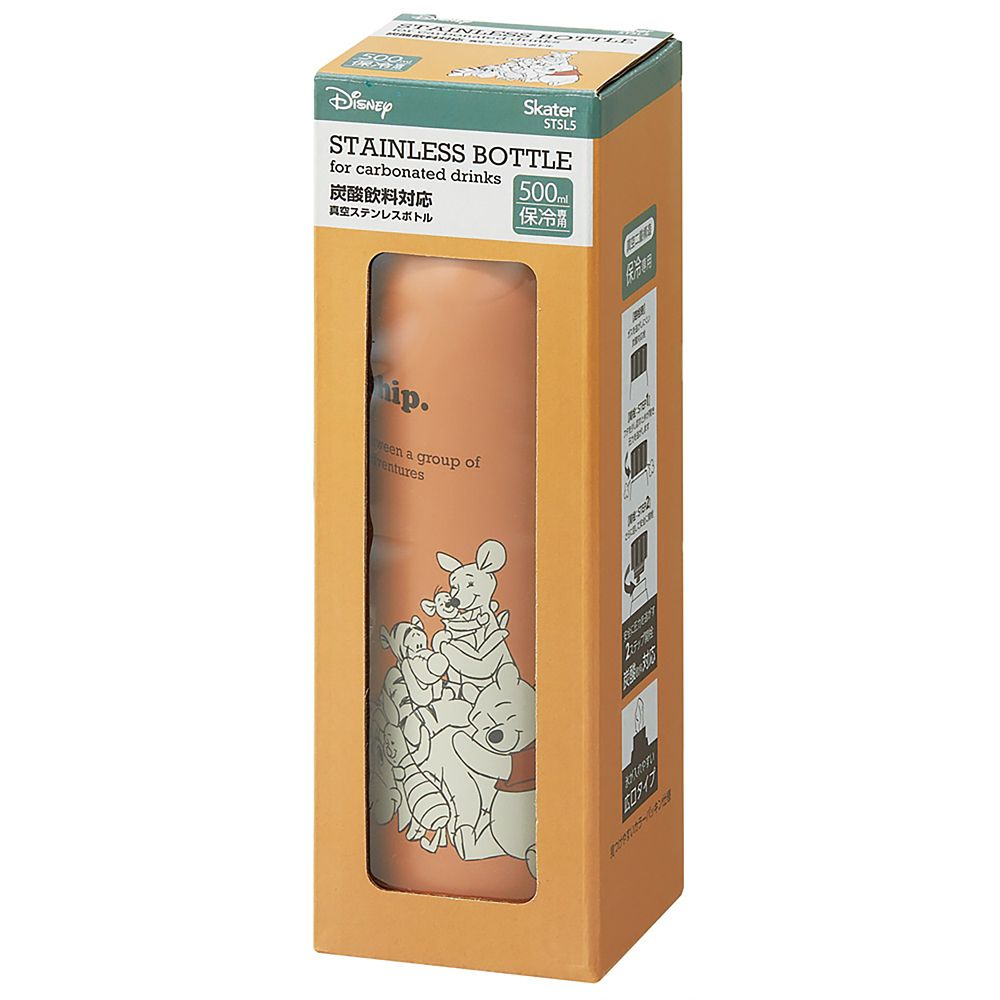 スケーター　炭酸飲料対応真空ステンレスボ  プーミュートカラー／STSL5_641862