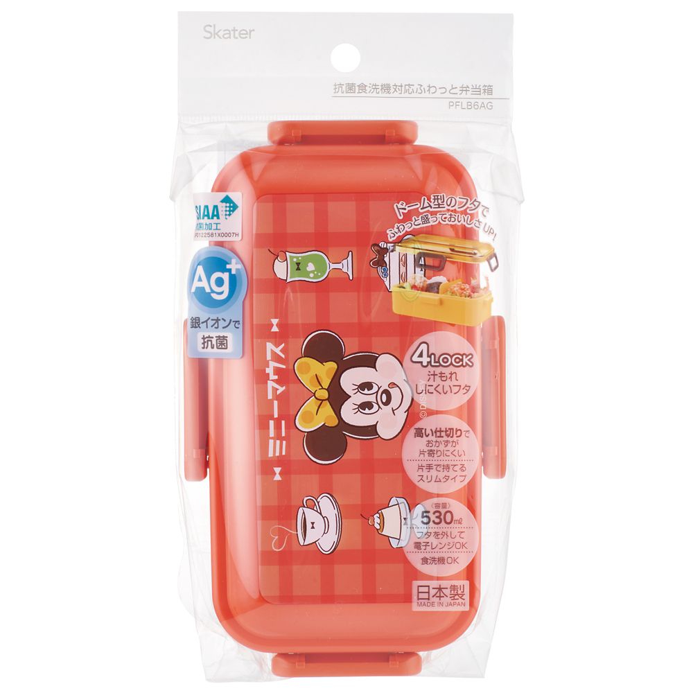 スケーター　抗菌ふわっと弁当箱  喫茶レトロ　ミニー／PFLB6AG_649219