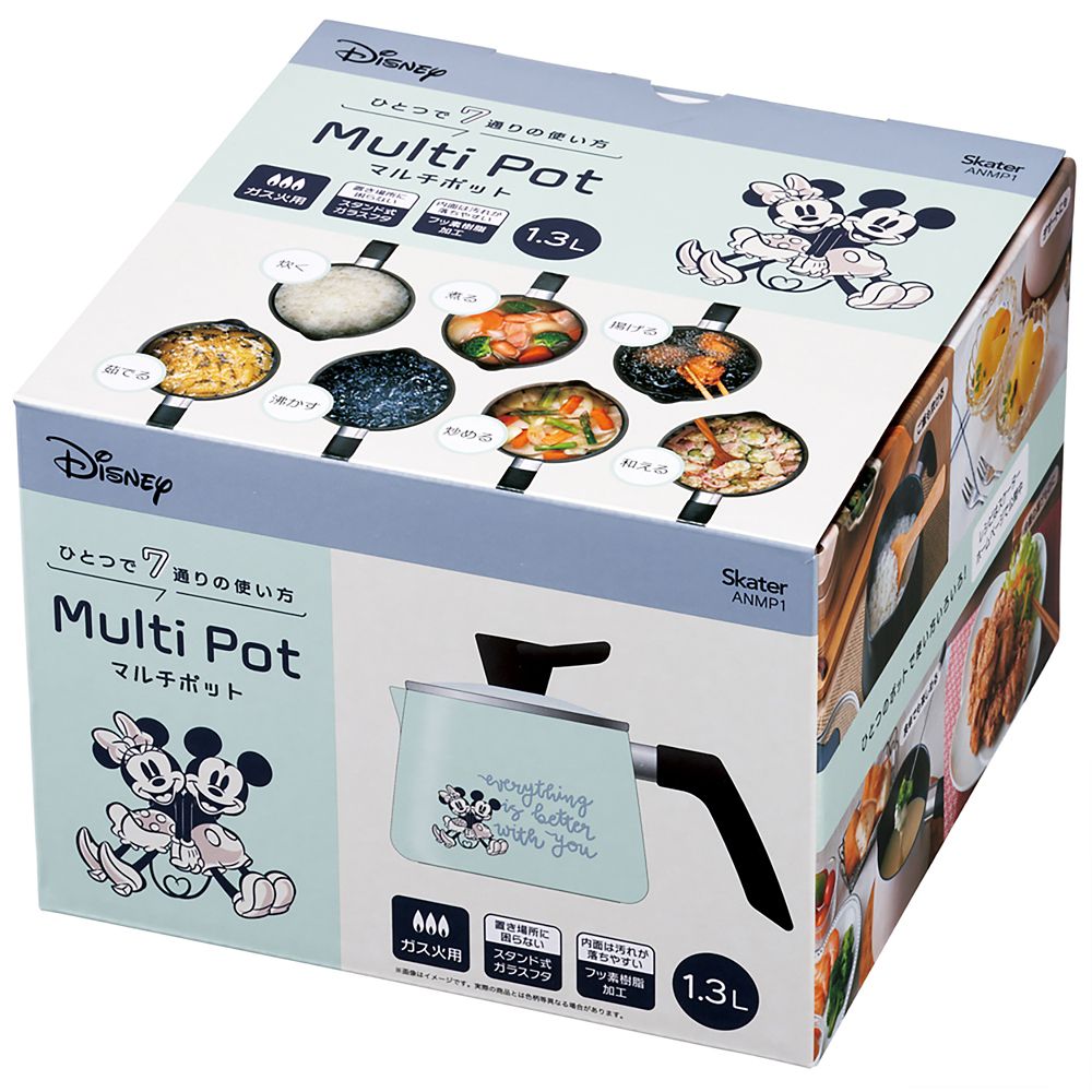 スケーター　マルチポット１．３Ｌ  ミッキーマウス／ANMP1_654091