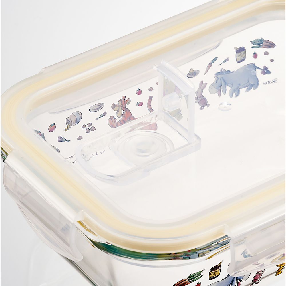 スケーター　ガラス保存容器Ｍ  プー　ピクニック／GBST7_656996