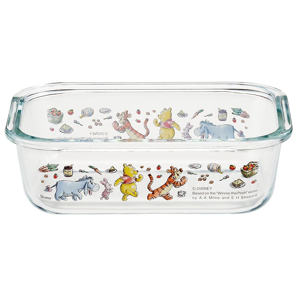 スケーター　ガラス保存容器Ｍ  プー　ピクニック／GBST7_656996