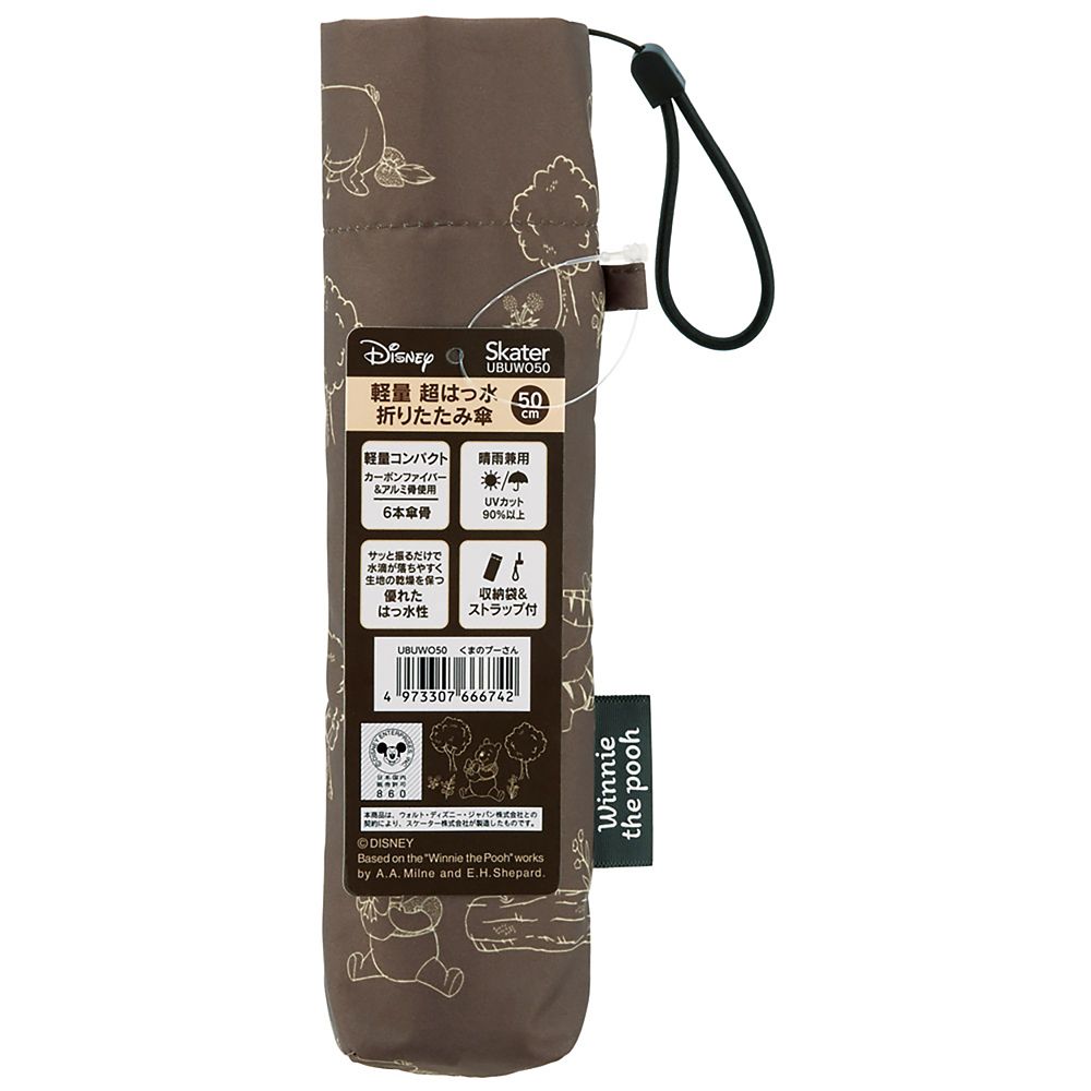 スケーター　軽量超撥水折畳み傘５０㎝  くまのプーさん／UBUWO50_666742