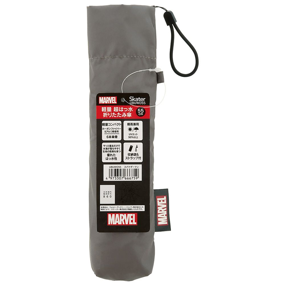 スケーター　軽量超撥水折畳み傘５５㎝  スパイダーマン／UBUWO55_666759