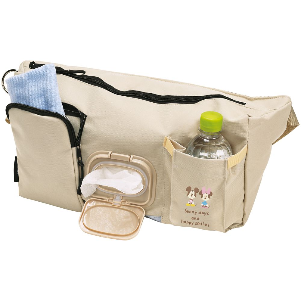 スケーター　ポケット付ボディバッグ  ミッキーマウス＆ミニーマウス／PTBG1_667725