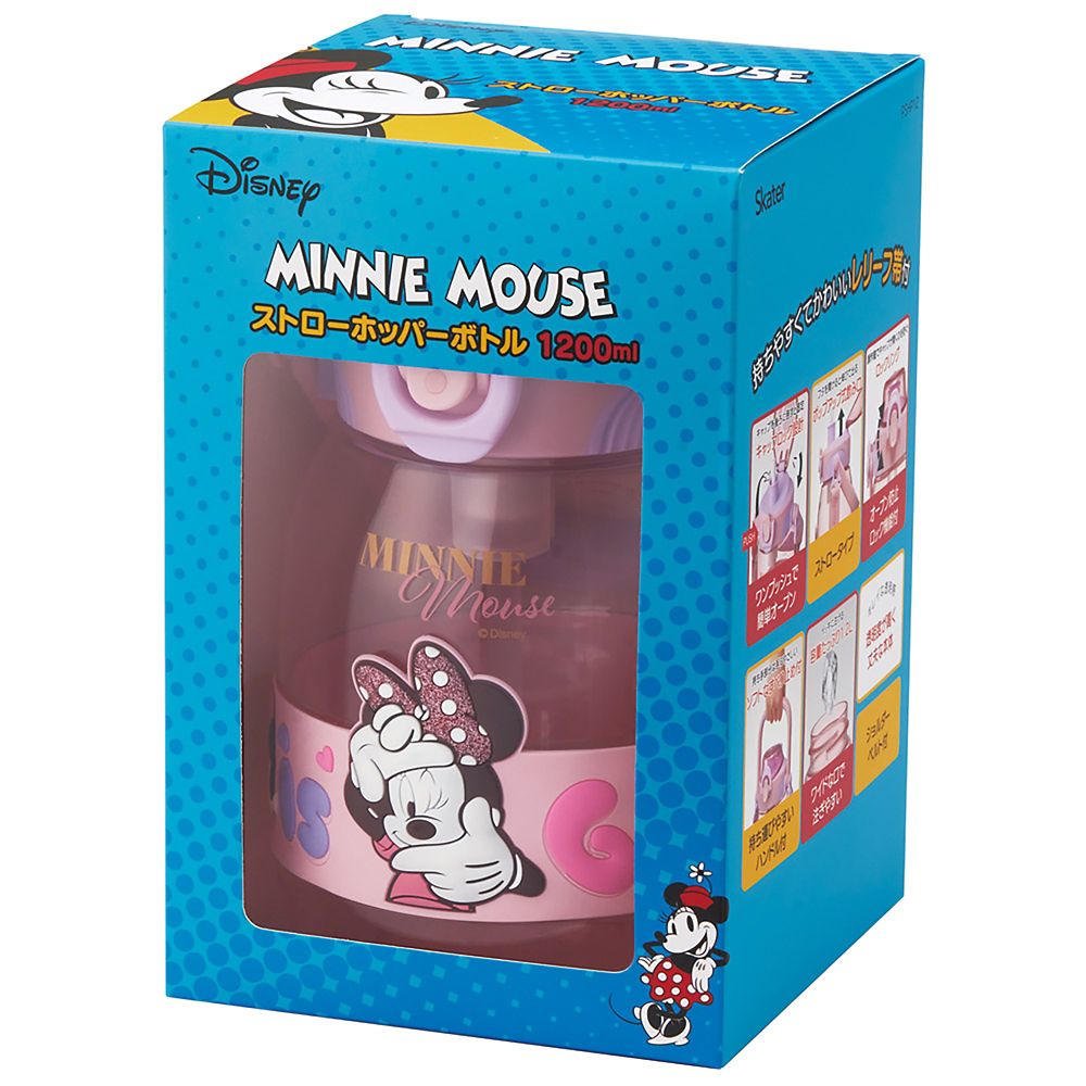スケーター　ストローホッパーボトル  ミニーマウス／PSHP12_673535