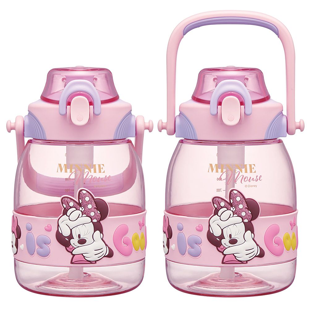 スケーター　ストローホッパーボトル  ミニーマウス／PSHP12_673535