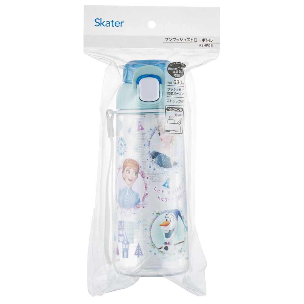 スケーター　ワンプッシュストローボトル  アナと雪の女王／PSHPO6_674471