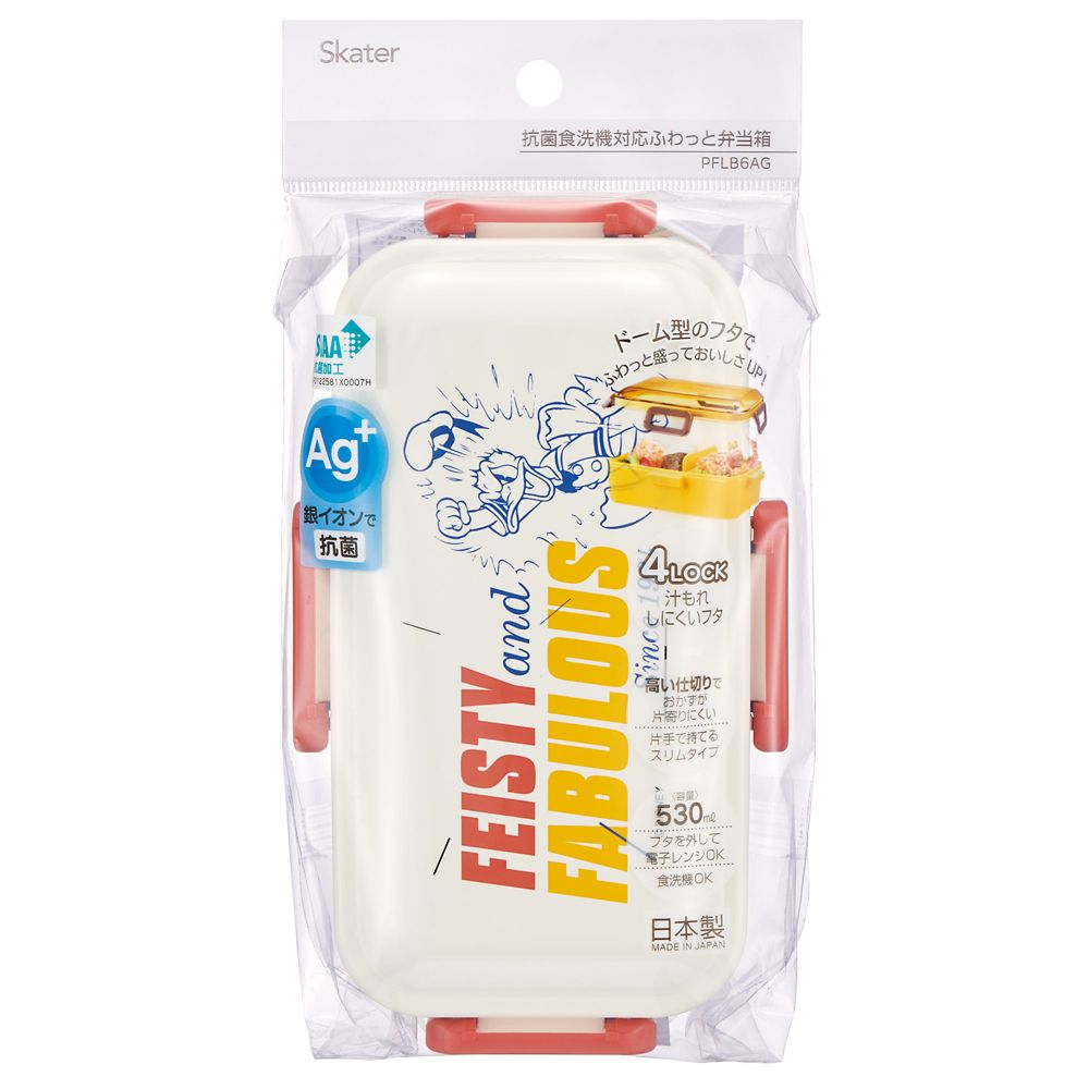 スケーター　抗菌ふわっと弁当箱  ドナルドダック／PFLB6AG_676420