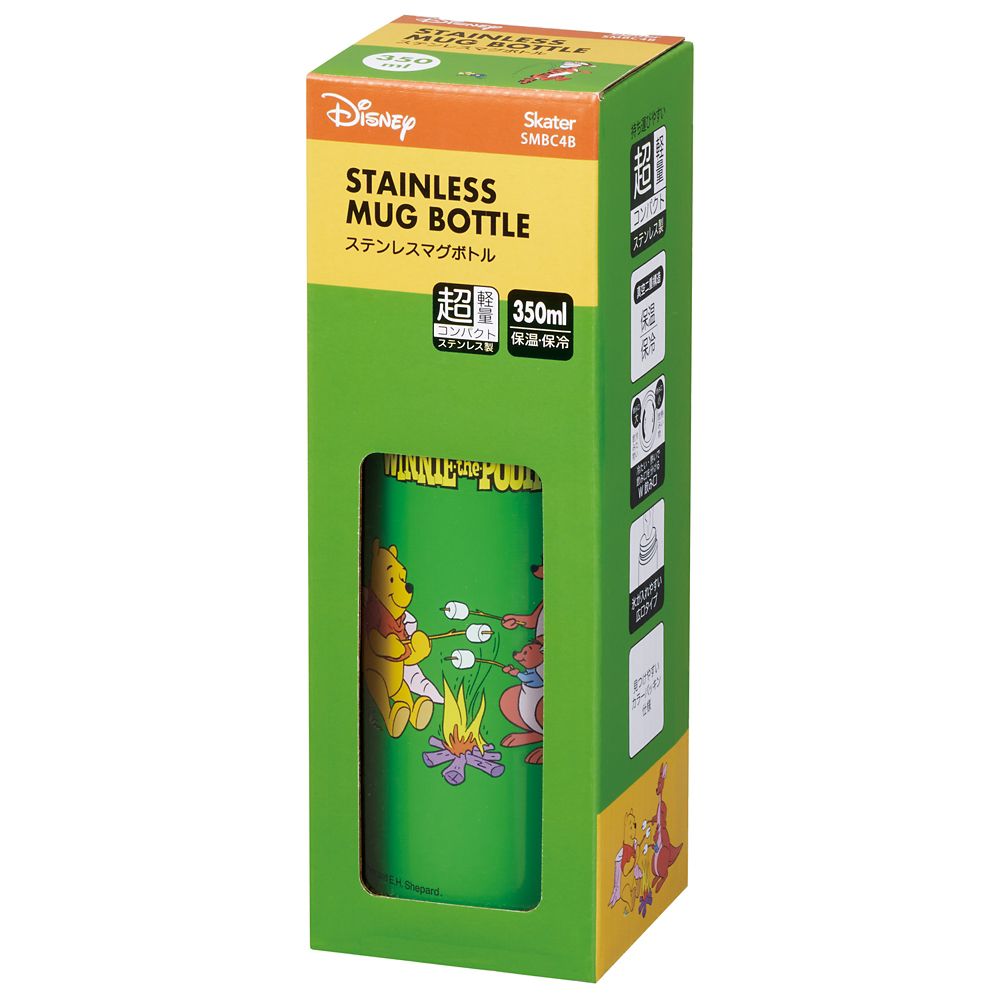 スケーター　超軽量コンパクトステンマグ  レトロ　くまのプーさん／SMBC4B_676536