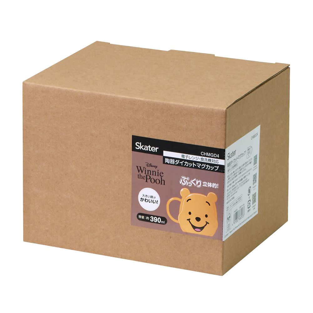 スケーター(Skater) 陶器 マグカップ 390ml ダイカット くまのプーさん CHMGD4_68053