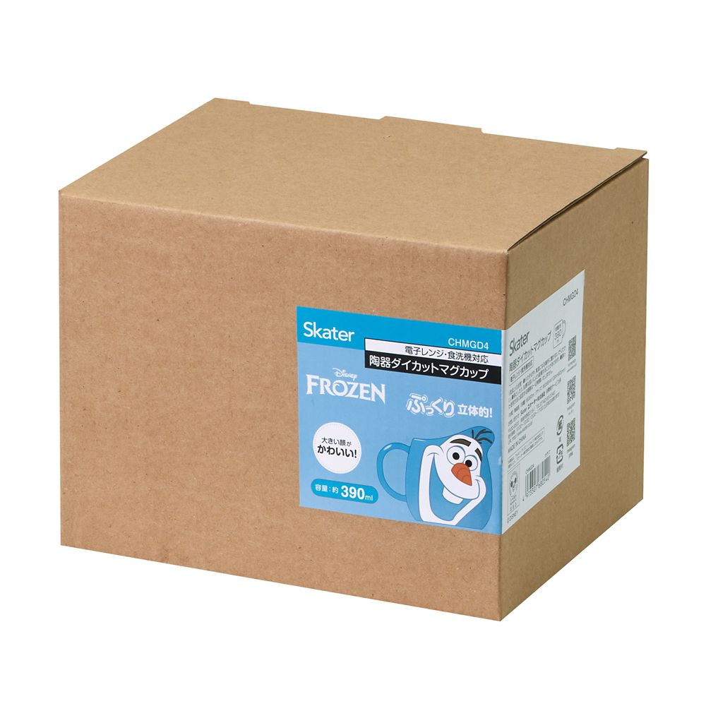 スケーター(Skater) 陶器 マグカップ 390ml ダイカット アナと雪の女王 オラフ CHMGD4_68054