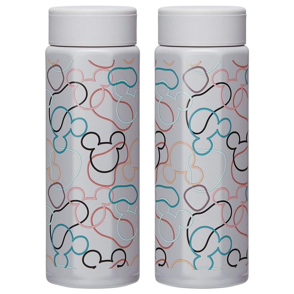 スケーター　八角ステンレスボトル５００ｍｌ  ミッキーマウス　チャコール／STO5_680595