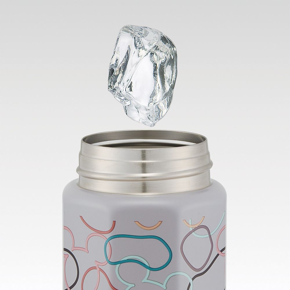 スケーター　八角ステンレスボトル５００ｍｌ  ミッキーマウス　チャコール／STO5_680595