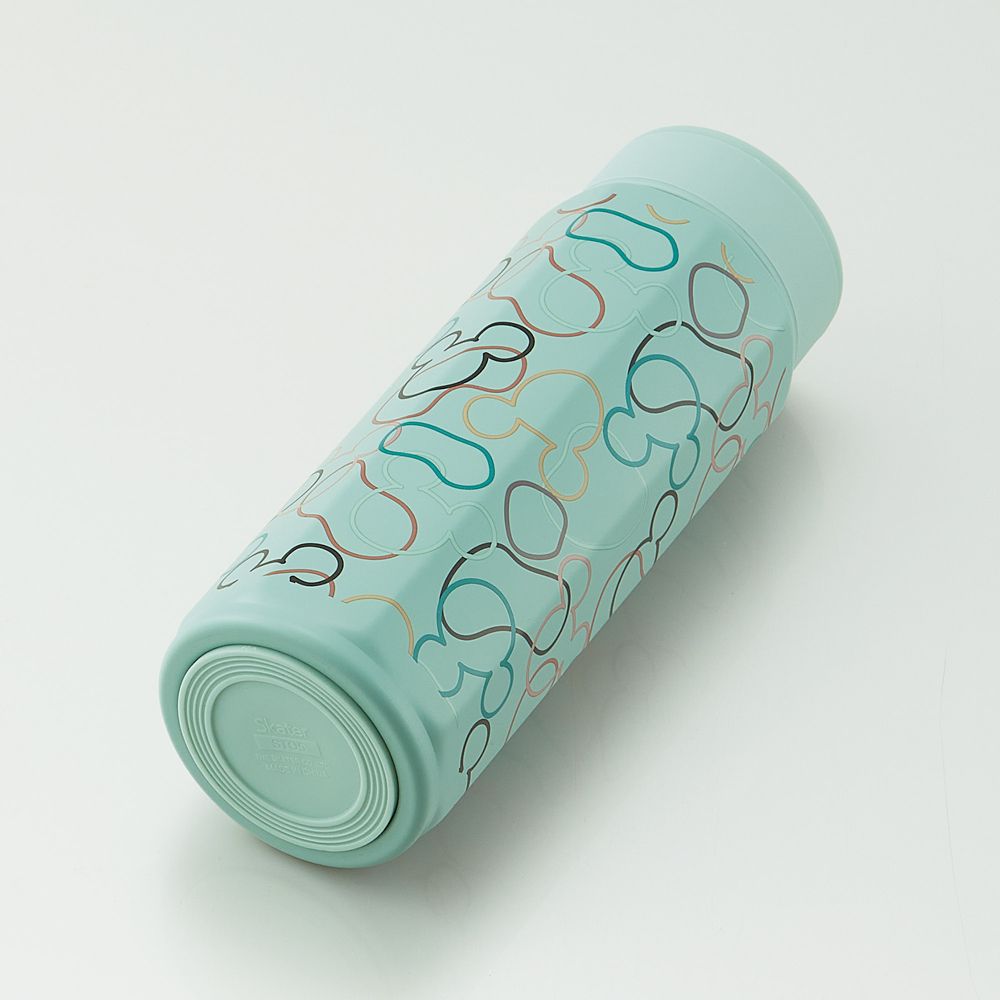 スケーター　八角ステンレスボトル５００ｍｌ  ミッキーマウス　モスグリーン／STO5_680601