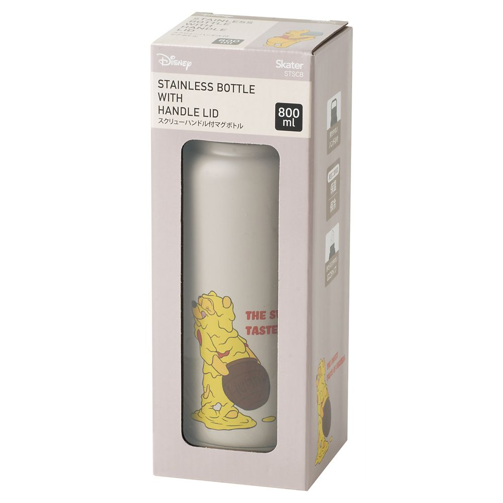 スケーター　スクリューハンドルマグボトル  くまのプーさん ファニーフェイス／STSC8_687396