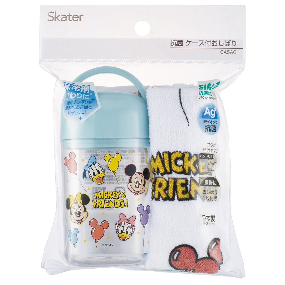 スケーター　抗菌ケース付おしぼり  ミッキー＆フレンズ 風船／OA5AG_689598