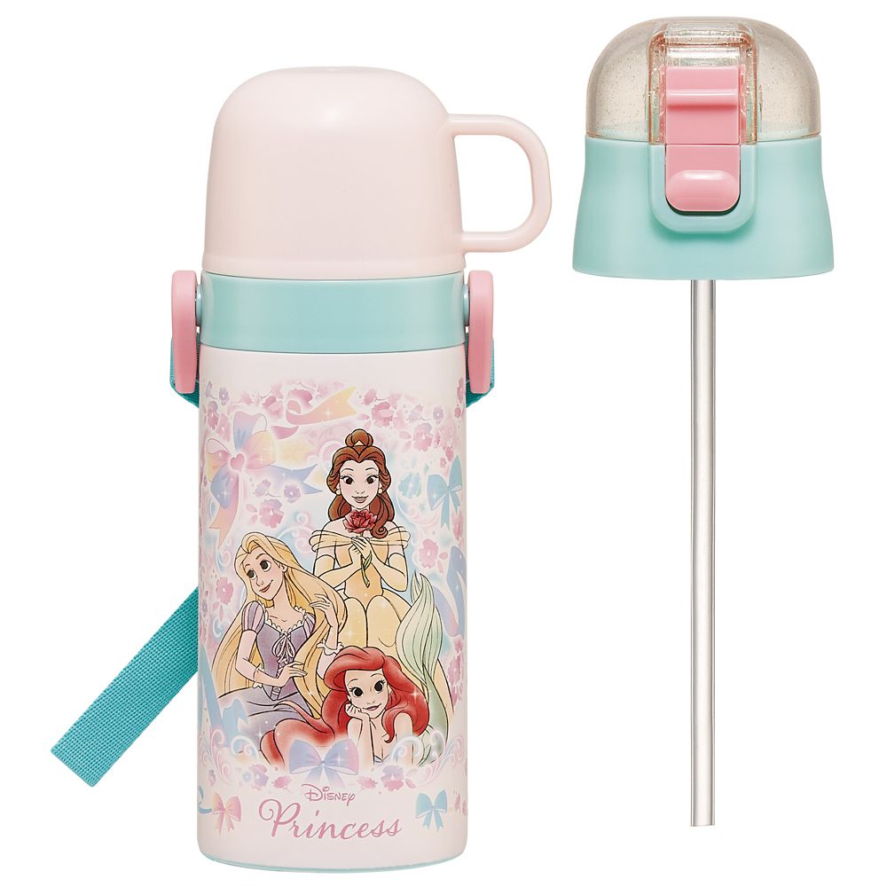 子供用　コップ飲みストロー飲み　２ＷＡＹステンレスボトル  プリンセス２５／SKCP3_690105／スケーター
