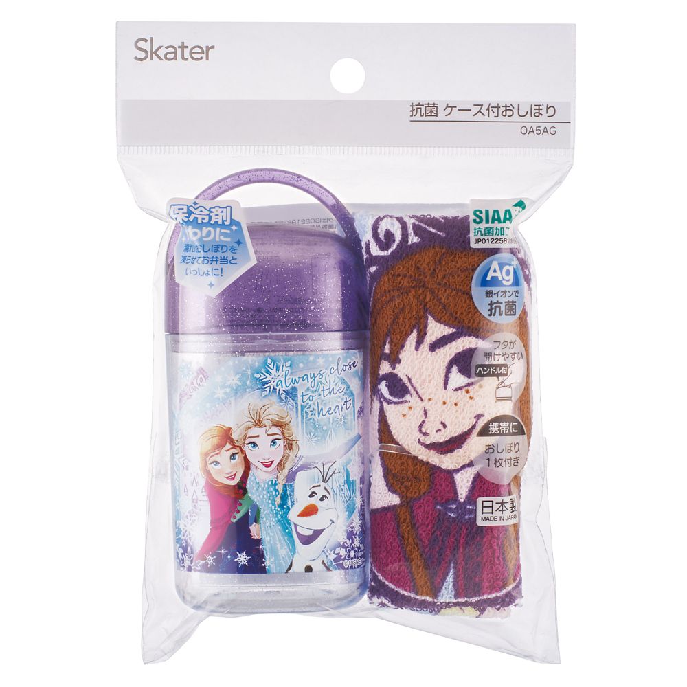 スケーター　抗菌ケース付おしぼり  アナと雪の女王２５／OA5AG_690303