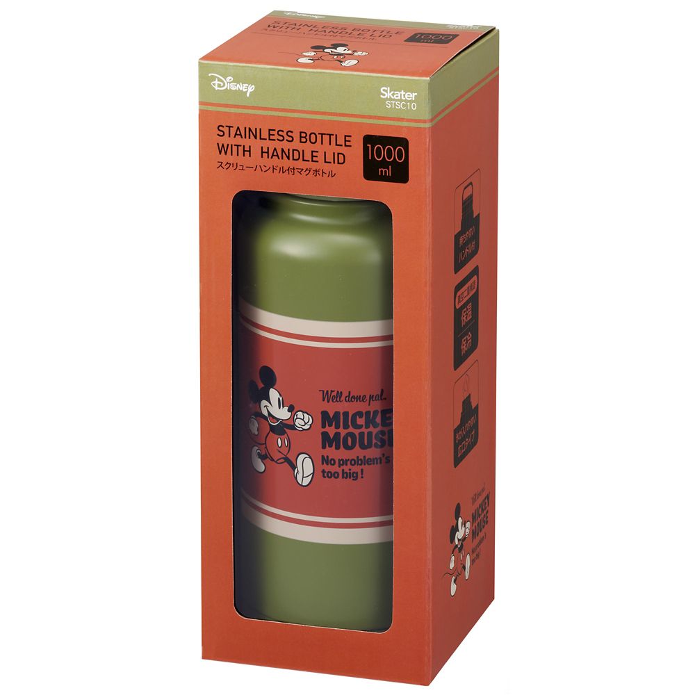 スクリューハンドルマグボトル  ミッキーマウス／STSC10_690433／スケーター