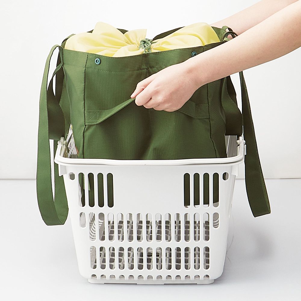 スケーター(Skater) サイドベルト付 レジ カゴ バッグ 40&times;28&times;26cm 保冷 くまのプーさん KBR28_69371