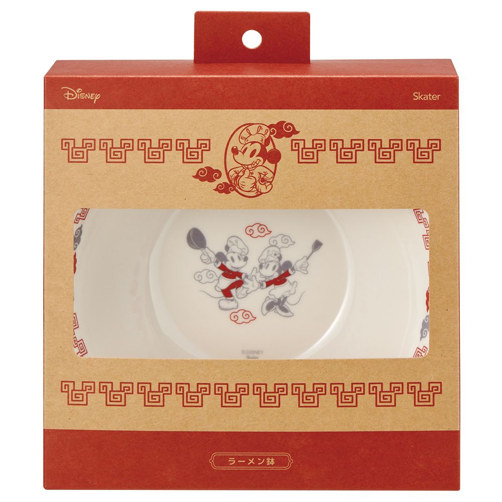 メラミンラーメン鉢  ミッキーマウス＆ミニーマウス／MCH8_695100／スケーター