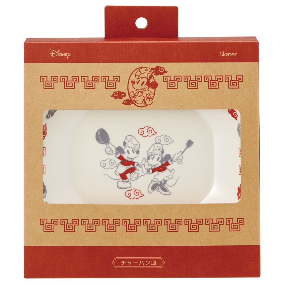 メラミンチャーハン皿  ミッキーマウス＆ミニーマウス／MCH6_695124／スケーター