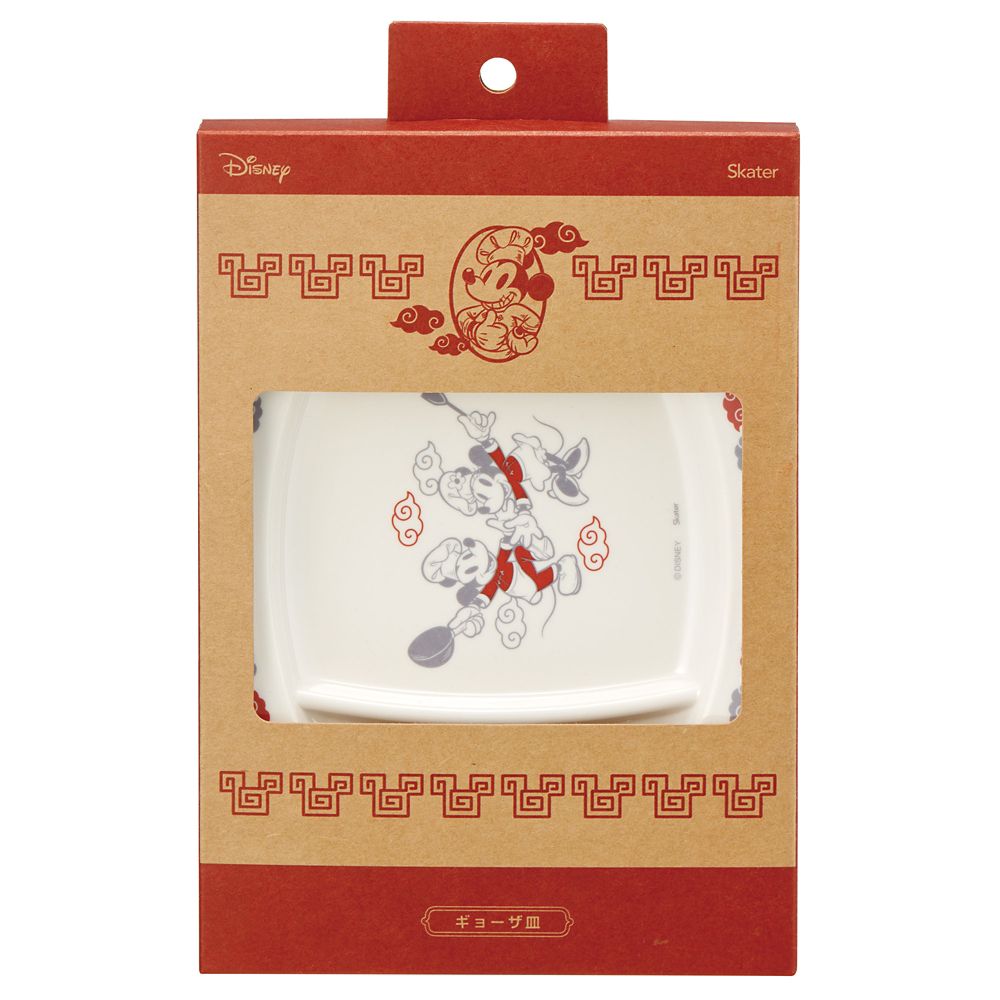 メラミンギョーザ皿  ミッキーマウス＆ミニーマウス／MCH3_695131／スケーター