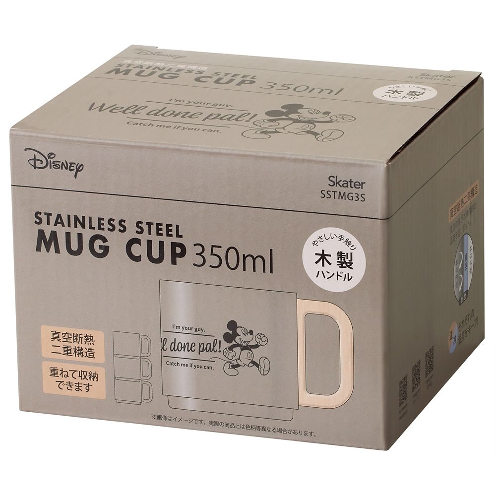 スタッキングステンマグ  ミッキーマウス／SSTMG3S_695308／スケーター