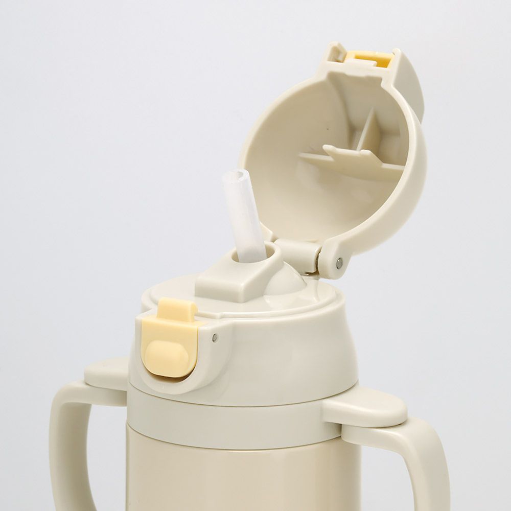 スケーター(Skater) 2WAY 両手ハンドル ストロー付き ステンレス 水筒 350ml ベビーマグ くまのプーさん プー＆ピグレット STWM3N_70599