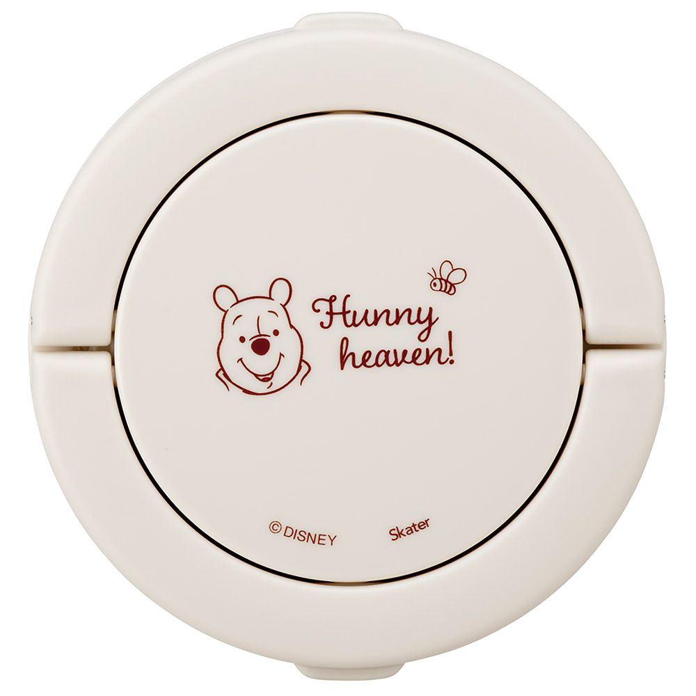 保温弁当箱 丼ぶり型 540ml 女性用 2段 ランチジャー 折りたたみハンドル付 くまのプーさん シンプルロゴ スケーター LDNO6_70903