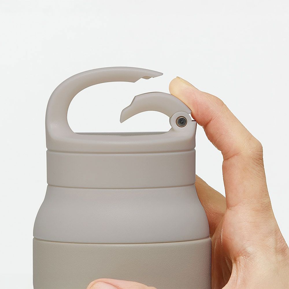 カラビナハンドル ステンレスボトル 保温 保冷 水筒 600ml 真空二重構造 ミッキーマウス シンプルロゴ スケーター STBC6_71117