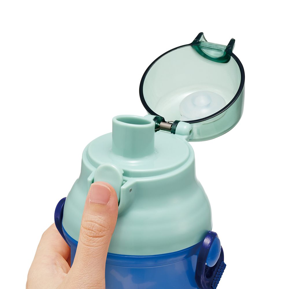 スケーター(Skater) 子供用 プラスチック 水筒 480ml ワンプッシュ開閉 抗菌 子供に優しい 軽量 抗菌加工 日本製 リロ＆スティッチ PSB5SANAG_71122