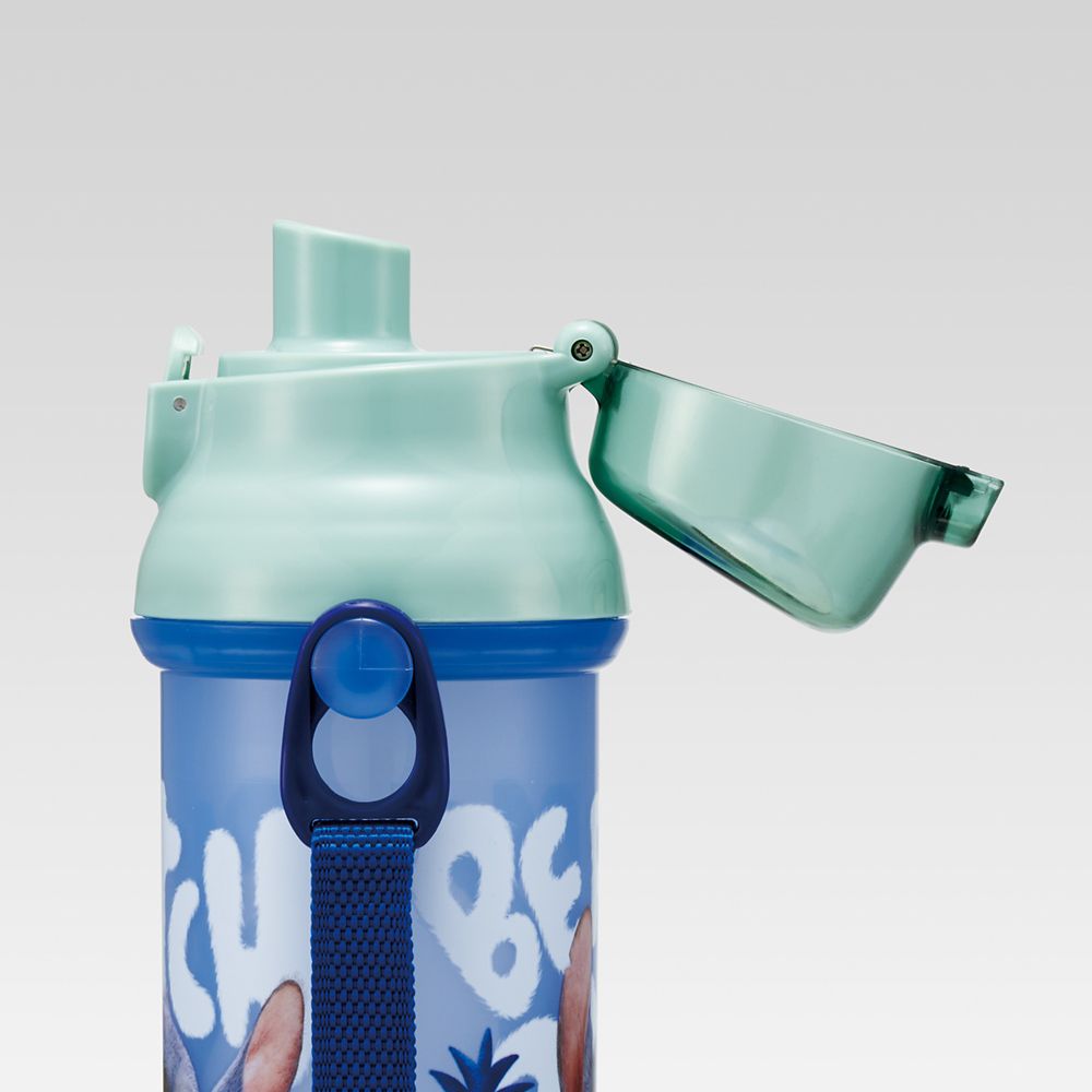 スケーター(Skater) 子供用 プラスチック 水筒 480ml ワンプッシュ開閉 抗菌 子供に優しい 軽量 抗菌加工 日本製 リロ＆スティッチ PSB5SANAG_71122