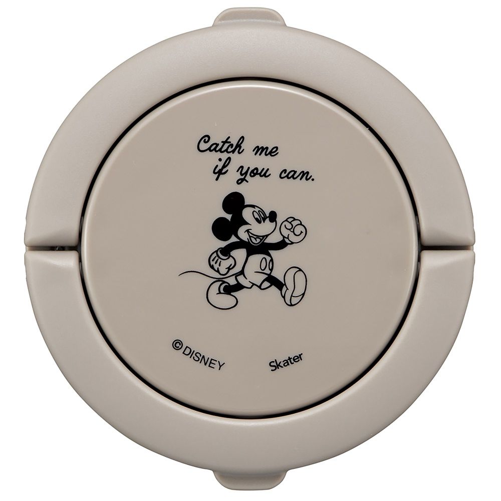 保温 保冷 スープジャー 大容量 500ml 折りたたみハンドル付 ミッキーマウス シンプルロゴ スケーター LJFO5_71675